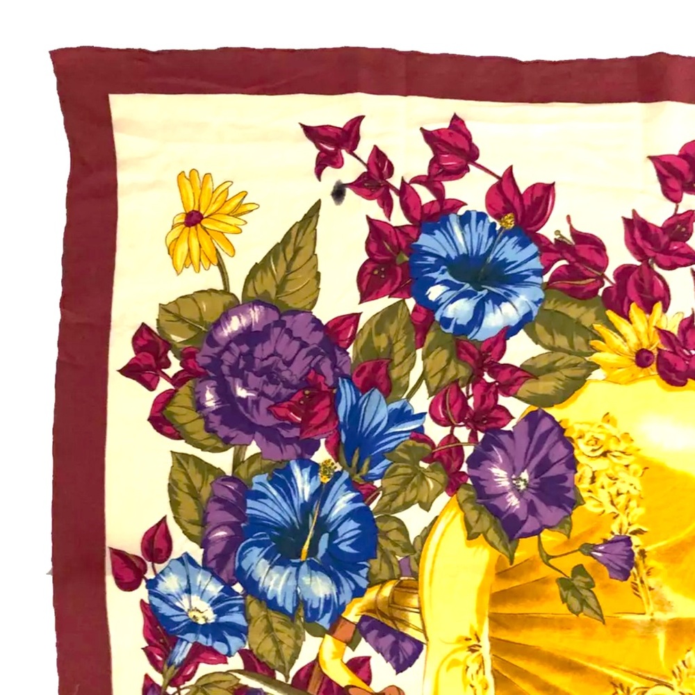 214-24 Christian Dior Le Fleur De Jardin Silk Scarf - Picture 5 of 8